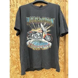 1992 Rare VTG Harley Davidson ATLANTIC CITY NEW JERSEY T-shirt Black Large